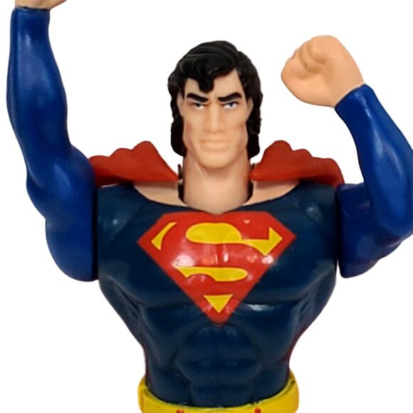 Superman Man of Steel Power Flight Action Figure DC Comic 1995 Vtg Collectible - Picture 2 of 8